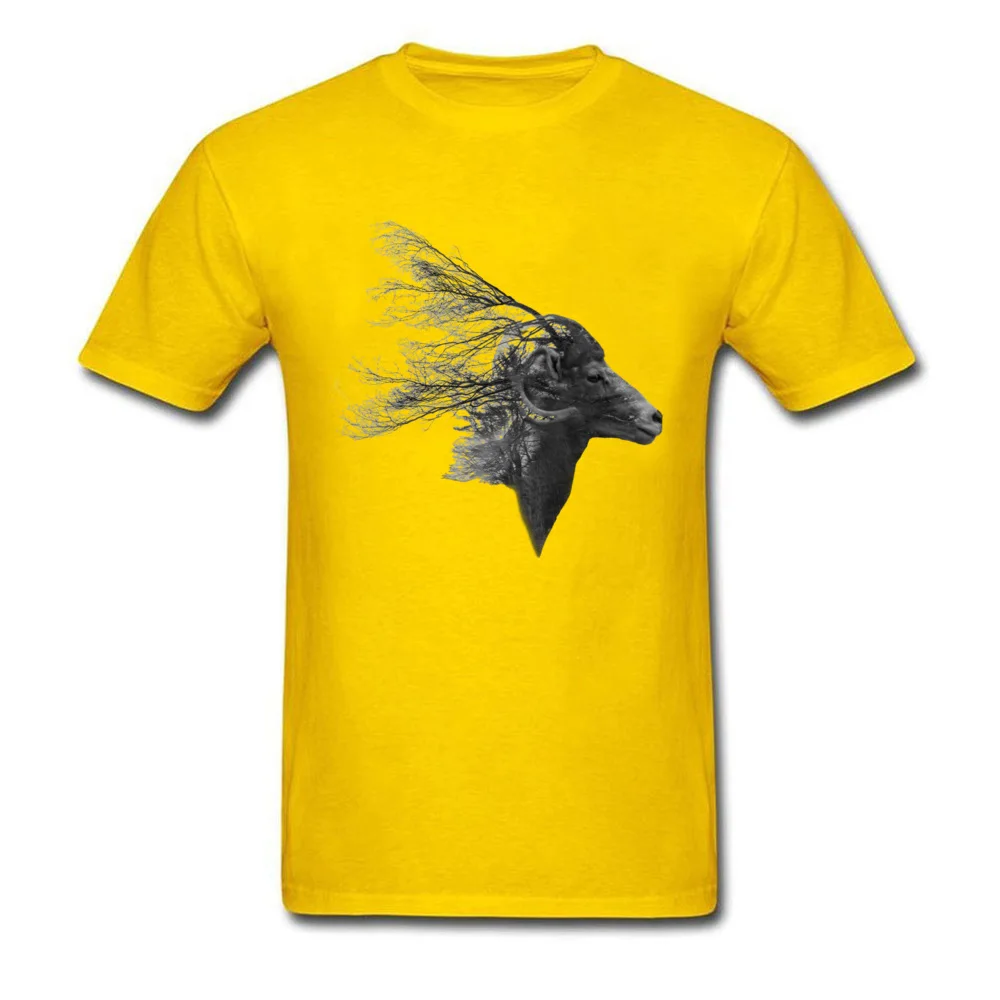 Double Exposed Mountain Goat_yellow