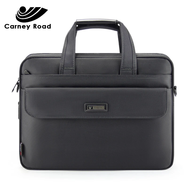 Фирменный деловой мужской портфель 15,6 дюймов Сумка для ноутбука Оксфорд Водонепроницаемая Повседневная Мужская сумка Сумка через плечо