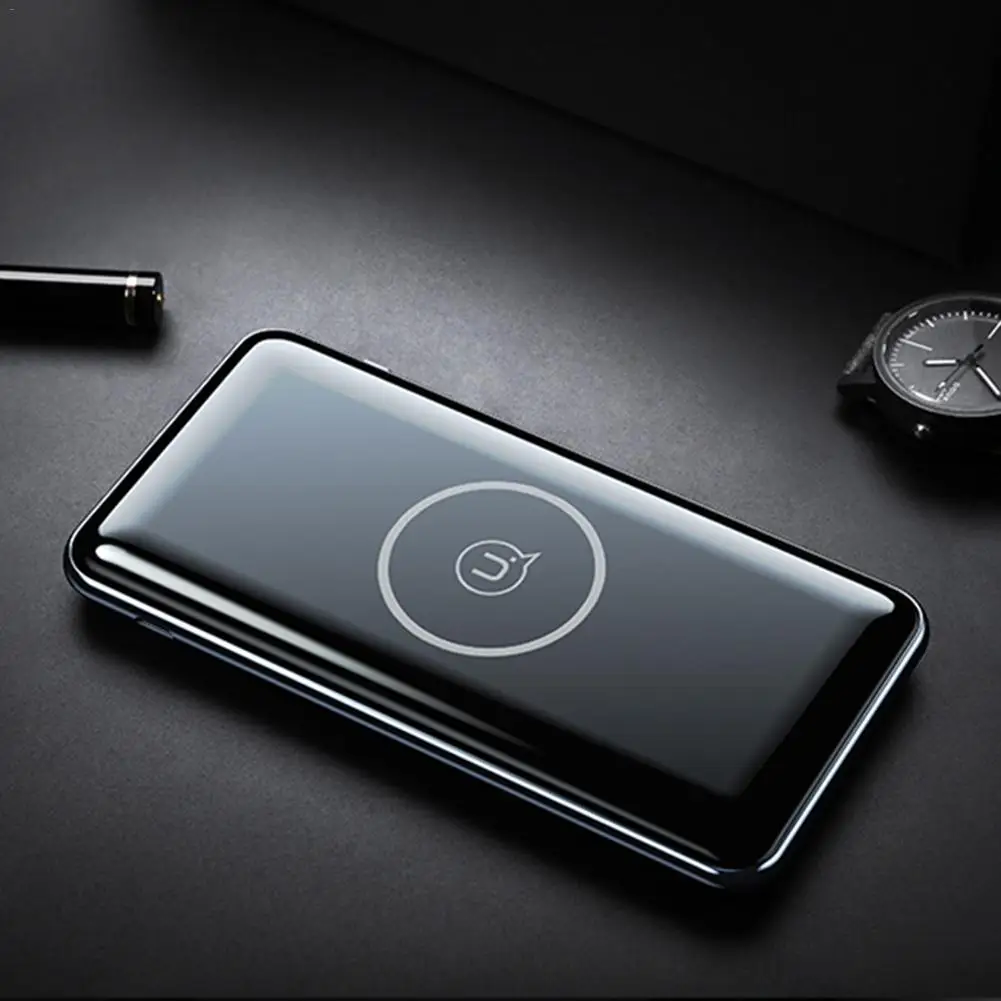 USAMS 5V 2A PB2 Type c micro USB Ports 10000mah Qi Wireless Charger LED Display Power Bank Built-in Wireless Charging Power Bank USAMS 5V 2A PB2 Type c micro USB Ports 10000mah Qi Wireless Charger LED Display Power Bank Built-in Wireless Charging Power Bank