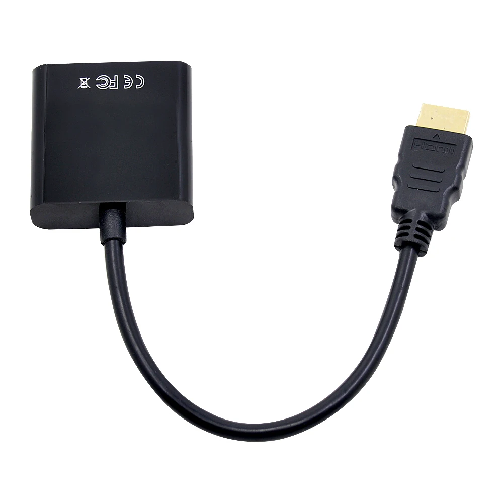 CHIPAL для HDMI в VGA конвертер адаптер HDMI2VGA адаптер кабель для ПК настольный компьютер ноутбук планшет Full HD 1080P HDTV монитор