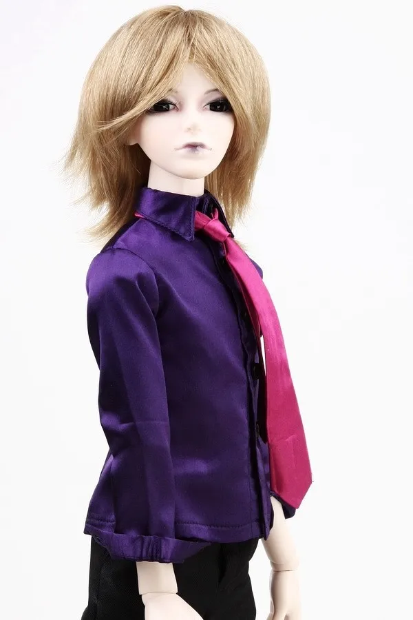 [Wamami] 529# фиолетовая атласная рубашка/наряд 1/4 MSD DOD BJD Dollfie