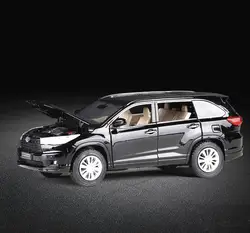 Высокая моделирования Toyota Highlander, 1:32 Масштаб сплава задерживаете модель автомобиля, литой металлической игрушки, бесплатная доставка