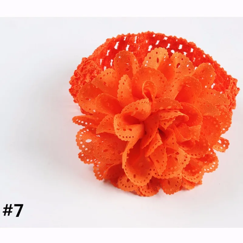 Knitted Girl Headbands New Head Rope Hollow Flower Belt Princess Hair Band 2016 Kids Hairband Baby Hair Accesories Free Shipping (5)
