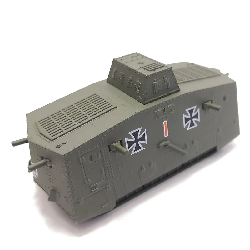 Panzerkampf 1/100 масштаб военная модель игрушки Первая мировая война sturmpanzerwgen A7V Танк литая под давлением металлическая модель игрушки для