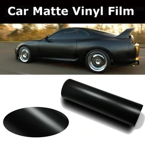 Size:1.52*30m/Roll Black Matte Car Wrap Vinyl Film Matte Black Vinyl Wrap Matt Black Wrap Air Free Vehicle Wraps