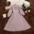 2019 spring new women O-neck lantern sleeve tassels chiffon stitching velvet long dress female elegant waist A-line dresses