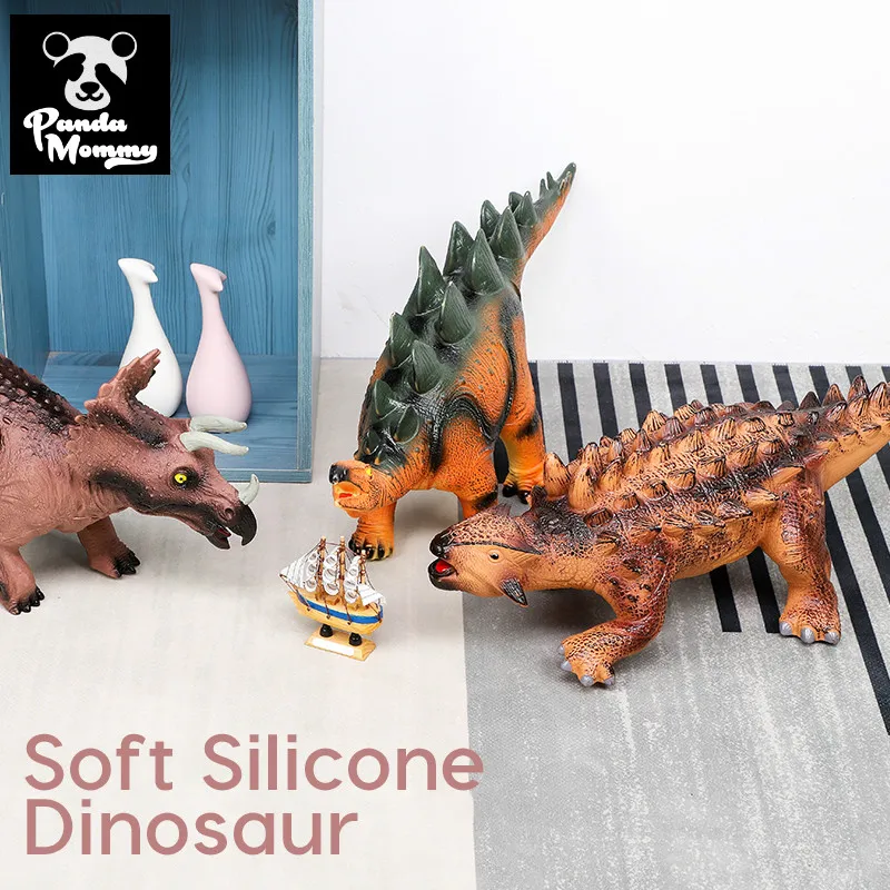 68CM Dinosaur Model Big Size Shark Plastic Puppets Tyrannosaurus Rex Velociraptor Jurassic Worlds Park Dinosaur Toys for Kids
