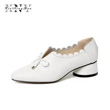 XiuNingYan/Женская обувь; обувь из натуральной кожи на плоской подошве; модные кожаные лоферы ручной работы; женская обувь; женские оксфорды; Цвет черный, белый