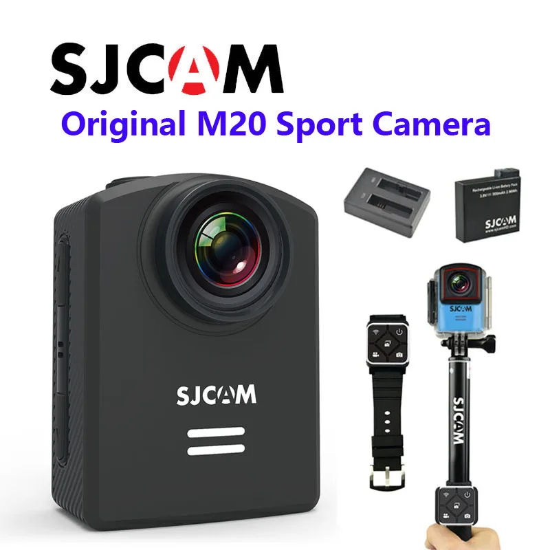 Free Shipping!! Newtest SJCAM M20 Wifi Gyro Sport Action Camera HD 2160P 16MP Bluetooth watch self timer lever remote control