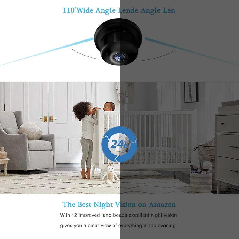 Meichun Wireless IP Camera IR Night Vision WIF Mini Camera Smart Home Security Small Monitor Motion Detection Baby Monitor