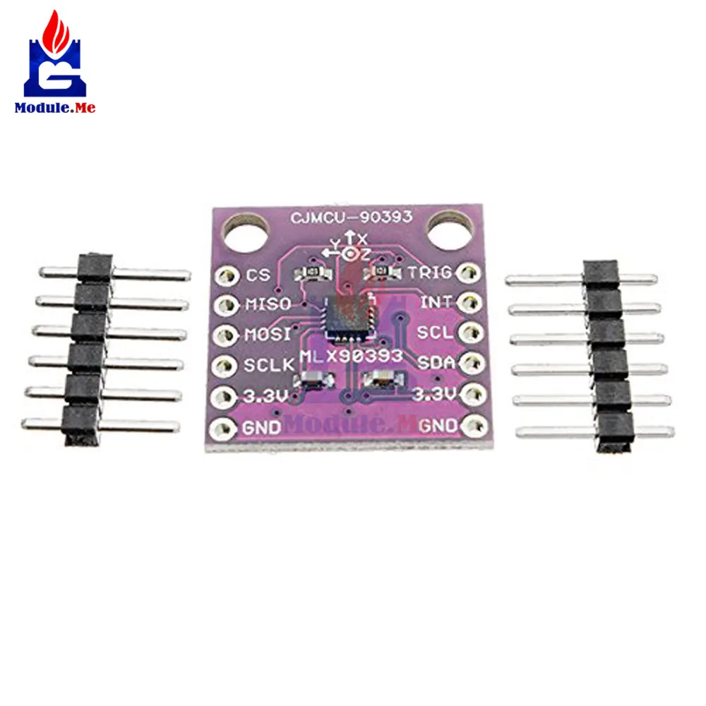 

CJMCU-90393 MLX90393 Digital 3D Hall Sensor Three-Displacement Angle Rotate 3D Position Sensor Module