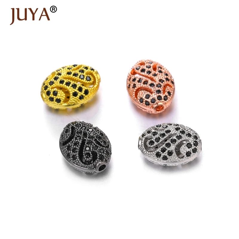 Juya 2019 Новые Медные металлические микрозакрепки черный циркон горный хрусталь