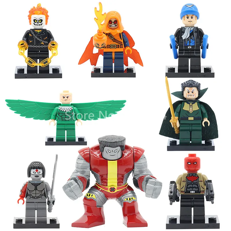 

Suicide Squad Minifigures Katana Hobgoblin Vulture Ghost Rider Captain Boomerang DC Super heroes Lepin Building Blocks  SY631