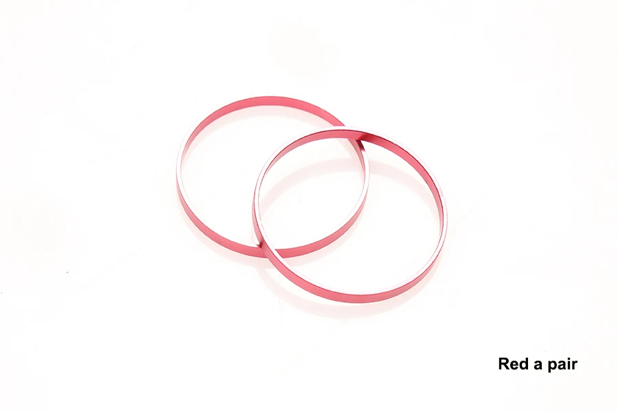 Удлинительное Кольцо для бильярдного кия, 4 цвета, кольцо из алюминиевого сплава, профессиональные портативные аксессуары для бильярдного кия, кольцо для бильярдного кия - Цвет: Red a pair