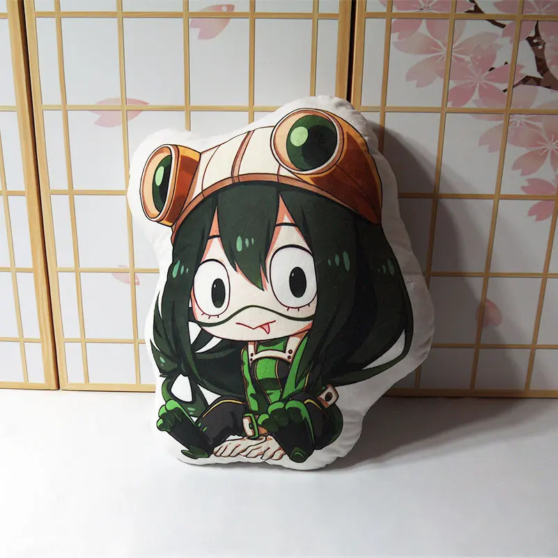 My Hero Academy Подушка Игрушка Аниме izku Bakugou Todoroki OCHACO Tsuyu короткая плюшевая кукла Двусторонняя Наволочка 50 см - Цвет: D