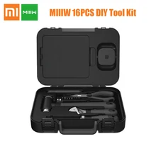 Набор инструментов Xiaomi MIIIW, 16 шт., сделай сам, универсальный ручной инструмент для повседневного использования, инструмент для отвертки, гаечный ключ, молотковая лента, плоскогубцы, нож, ящик для инструментов