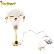 Dongzhur миниатюрный 12 В светодиодный потолочный светильник, электрическая свеча для 1:12, украшение кукольного дома, мебель WWP7476