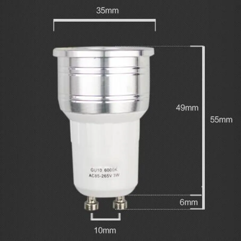 Светодиодный светильник GU10 COB mini GU10 MR16 MR11 12 В 3 Вт 9 Вт 35 мм 2700 к, теплый белый дневной светильник, холодный белый точечный светильник, лампа для замены галогенной лампы