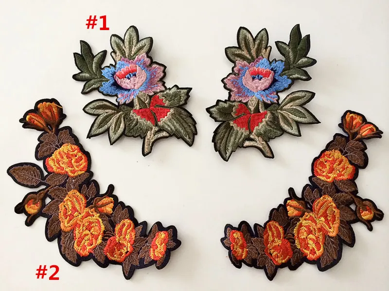 Flower Applique patches embroidery Fabric Applique DIY T shirt