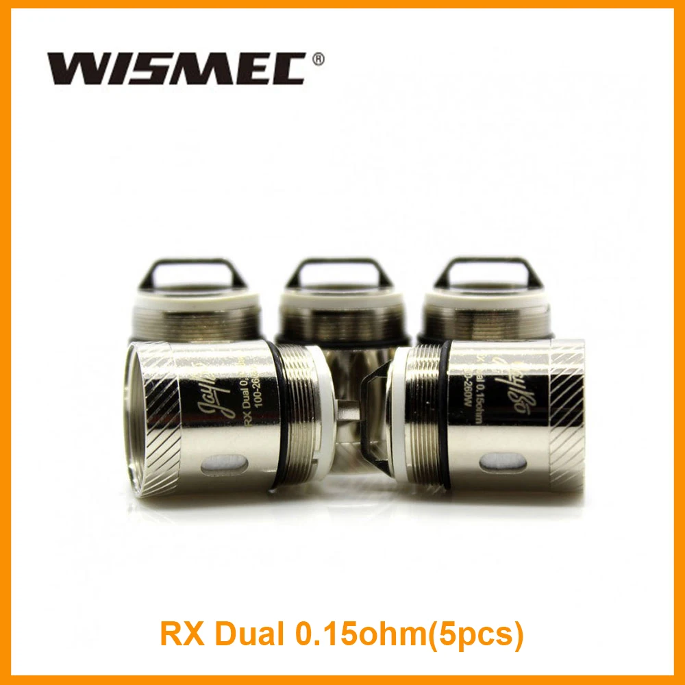 

5 PCS Original Wismec RX Dual Coil 0.15ohm Head 100W-260W For REUX Atomizer Coil Tank Electronic Cigarette Vaporizer Coil Head