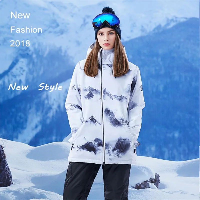 GS الأبيض الفتيات سترات للتزلج على الجليد الملابس 10 كيلو للماء صامد للريح تنفس الشتاء النساء الثلوج الساطع التمويه GS الأبيض الفتيات سترات للتزلج على الجليد الملابس 10 كيلو للماء صامد للريح تنفس الشتاء النساء الثلوج الساطع التمويه