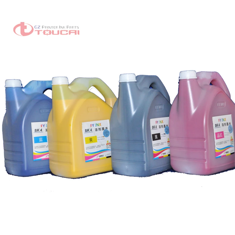

CMYK 4Bottle /Lot infiniti FY SK4 solvent ink for Seiko SPT510 SPT1020 head SID challenger Infiniti phaeton printer sk4 ink