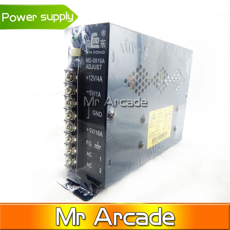 Mr Arcade MD-9916A блок питания для игровых автоматов Вход: AC100V/220 V Выход:+ 12 V/4A,+ 5 V/16A