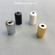 10 шт./лот 30X52 мм золото/хром/черный/белый металлическая скоба для E14 держатель, Лампа основание используют для осветительных приборов