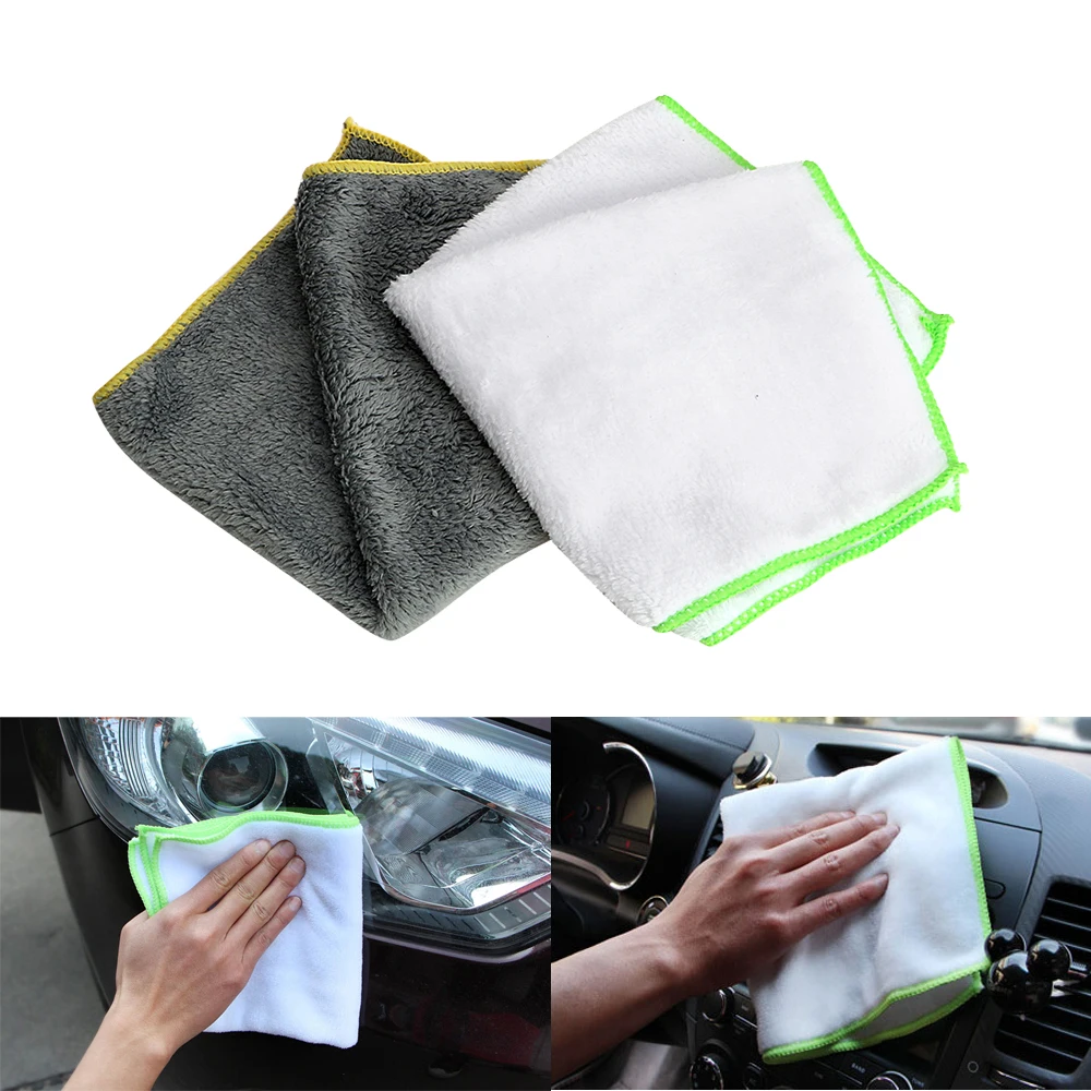 

37*37cm Car Wash Towel Auto Care Detailing for Car Wax Polish Cleaning Tool Ultra Soft Microfiber Cloth