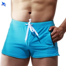 Мужской купальник для серфинга Плавки шорты Летняя Пляжная мужская пляжная одежда купальный костюм быстросохнущие шорты-боксеры для плавания плавки на молнии с карманом
