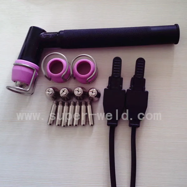 

AG60/SG55 Hand Use Torch Head, Electrode and Nozzle for 10sets, With Spacer Guide Air Cooled Plasma Cutting Torch 100A