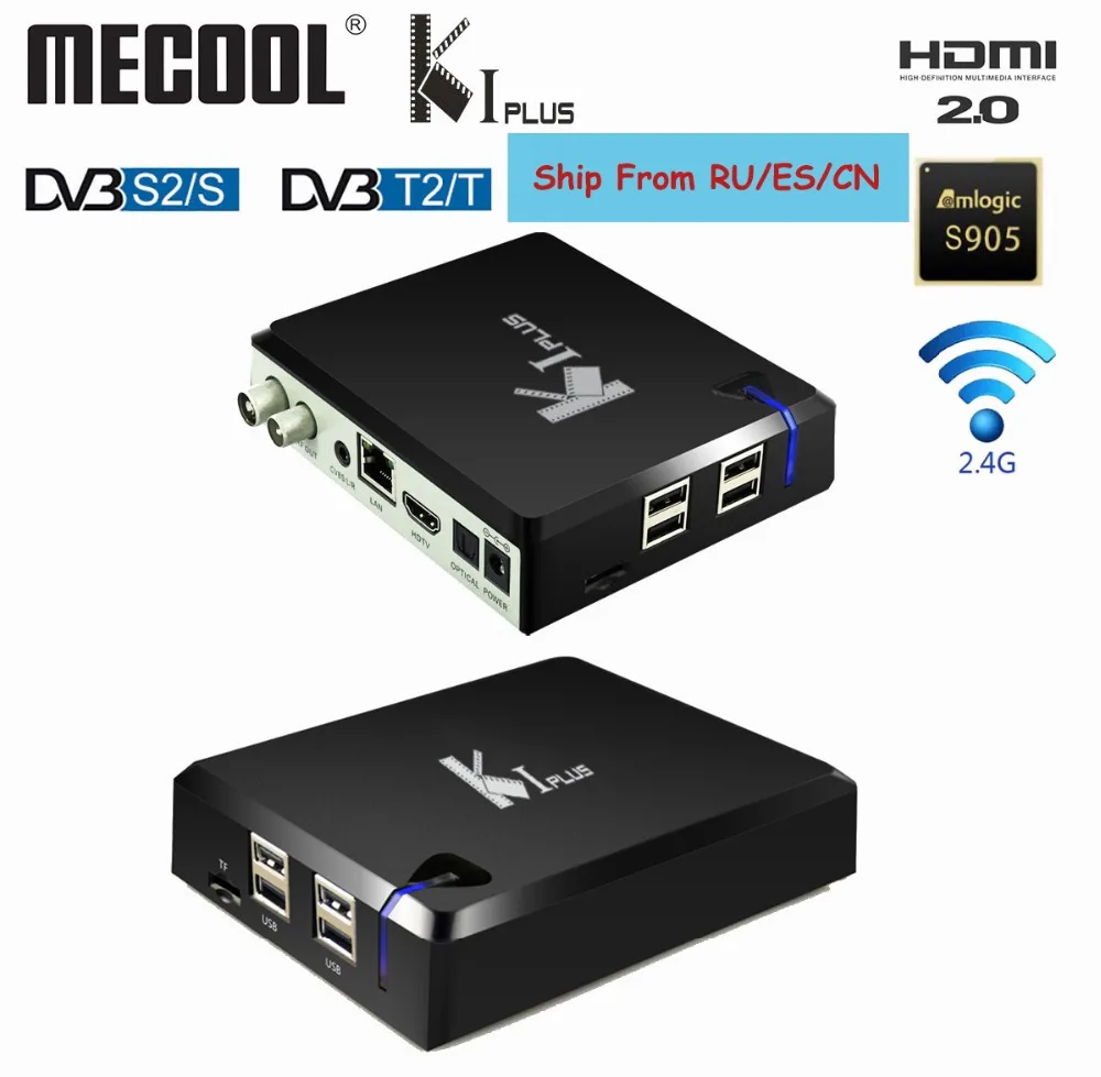 

Mecool KI Plus TV Box Android DVB T2 DVB S2 Amlogic S905D Penta Core 64 bit 1GB/8GB 2.4G WiFi 4K 3D USB Ports Wifi Media Player