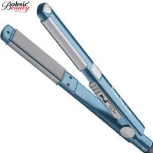 Professional air Iron hair flat iron U Style Styling Tool blue 11/4 nano titanium 450F temperature Fast hair straightener Plates