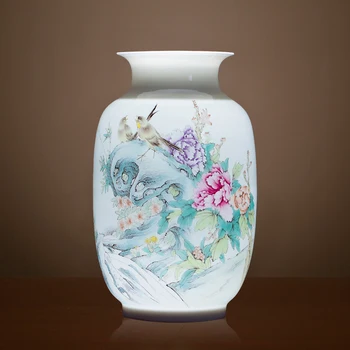 

Jingdezhen Ceramic Vases Hand Painted Pastels Wax Gourd New Chinese vase Living Room Porch Decoration Gift Giving porcelain vase