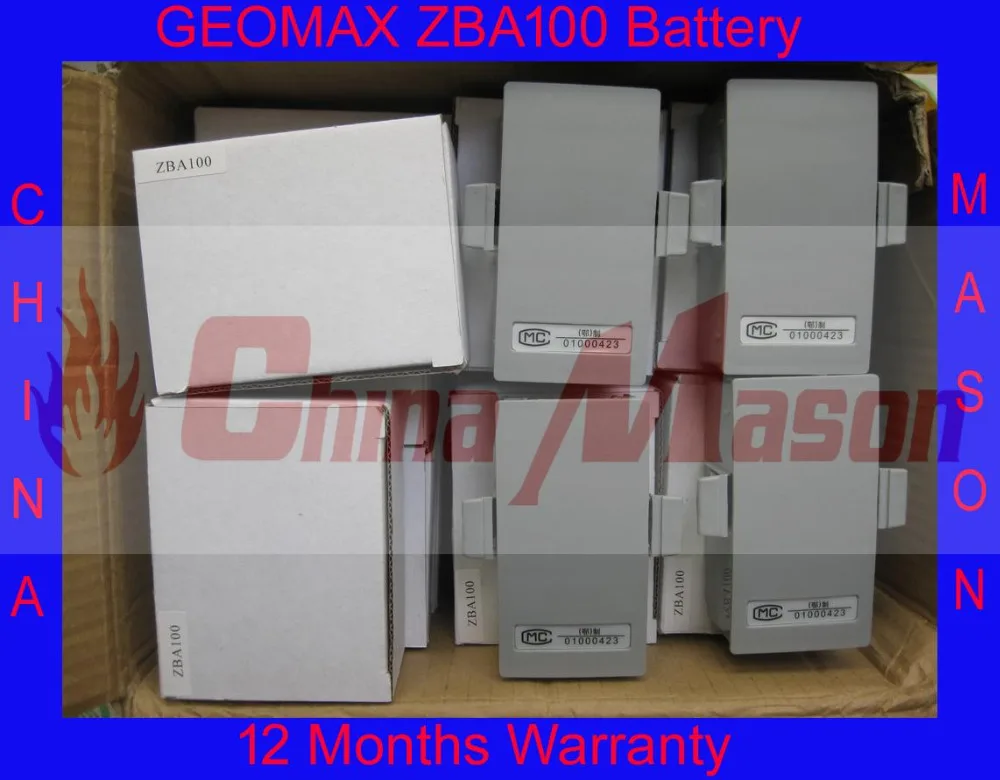 100% абсолютно новый GEOMAX ZBA100 Аккумулятор для ZTS602 ZTS602S ZTS602LR общая станция высокое
