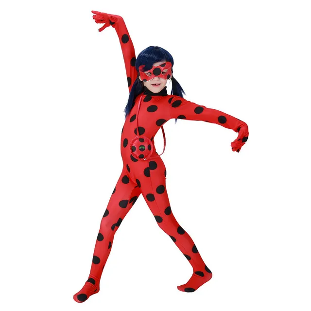 Girls Miraculous Ladybug Costume Cosplay Fancy Dressin Girls
