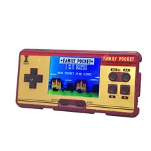 Wolsen высококачественный, карманный игровой консоли ручной цветной видеоигры детские подарки классические 638 игры(темно-красный