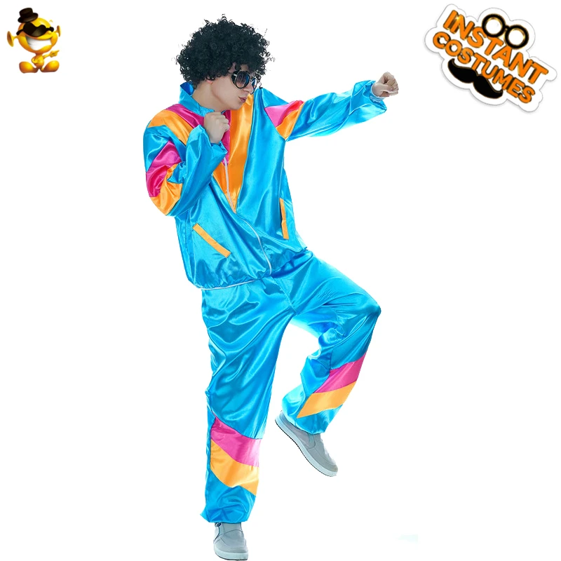 

DSPLAY Christmas Day Cosplay Leisure New Style For Men Cos Hippie Fashionable Contrast Stitching Coat Hip Hop Sports Men Sets
