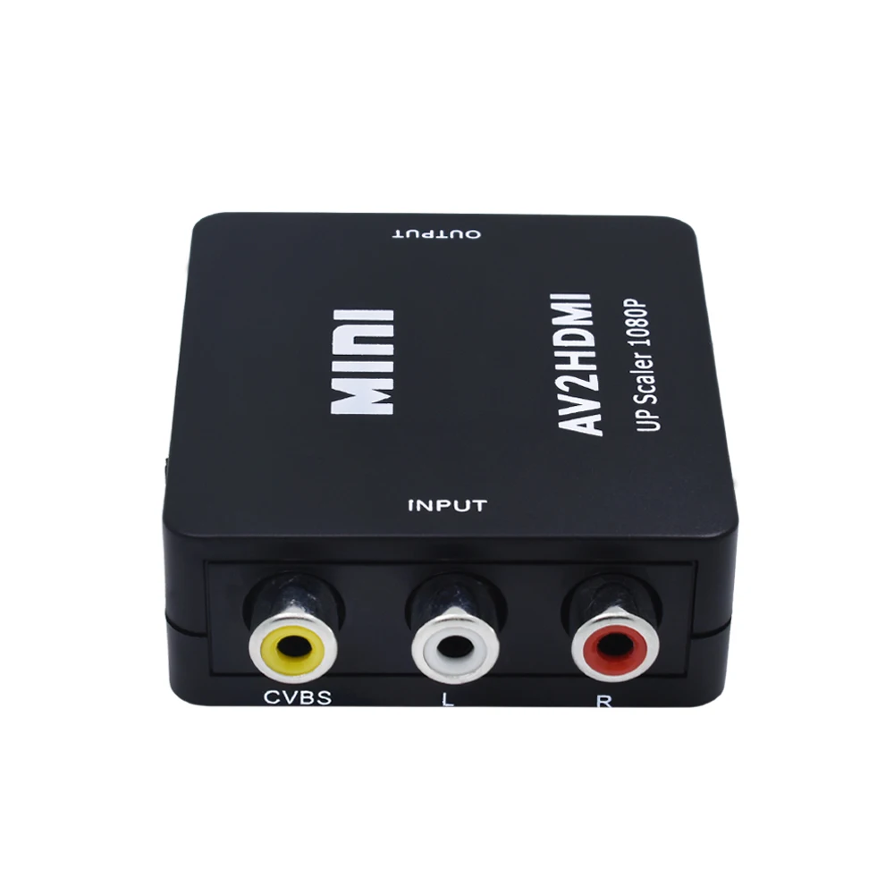 TISHRIC RCA AV HDMI CVBS к адаптеру HD 720P 1080P Mini av2hdmi видео конвертер Бесплатная доставка|av to|rca