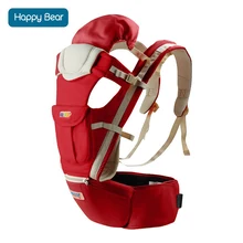 HappyBear Baby Carrier 5 в 1 дизайн Чистый хлопок Детский Рюкзак Слинг Дети хипсет-Кенгуру Уход за малышом от 0 до 36 месяцев 8026