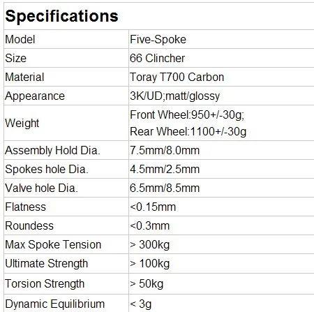 Perfect Top quality  five-spokes wheel 3K/GLOSSY clincher front wheel for road racing bike 5-spokes wheel 0 Perfect Top quality  five-spokes wheel 3K/GLOSSY clincher front wheel for road racing bike 5-spokes wheel 0