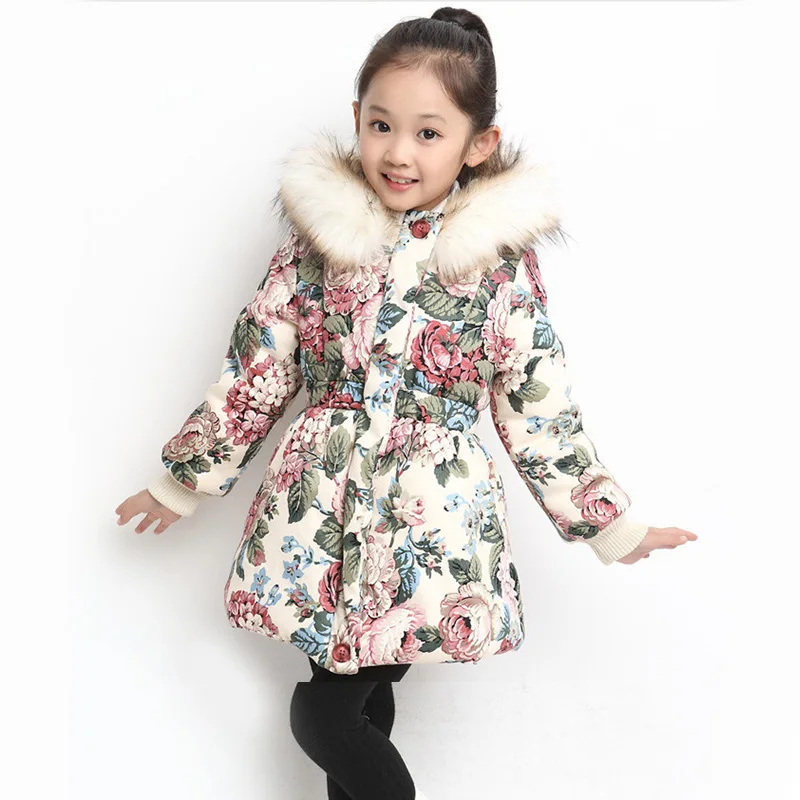 lower price  New Autumn Winter Girls Coat Cotton Girls Jacket Thick Fake Fur Warm Jackets For Girls Clothes Coat