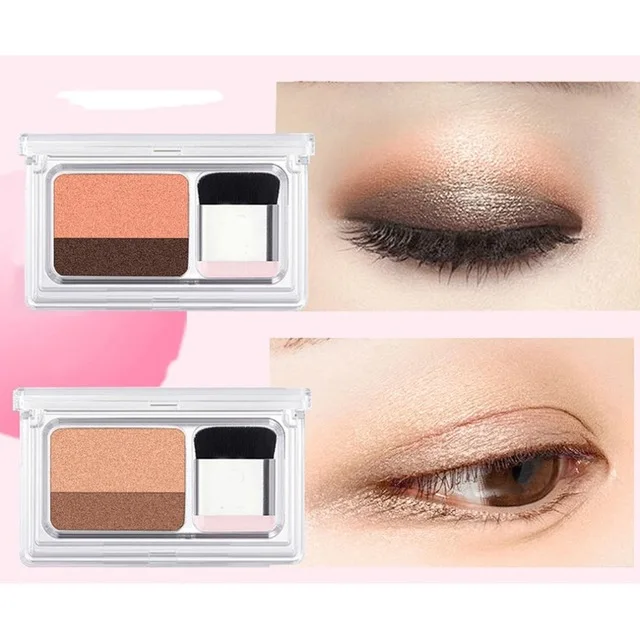 

new 2 Colors Eye Shadow Palette Fashion Double Gradient Color Eyeshadow Matte Charming Eye Makeup Cosmetics