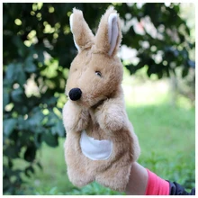 Игрушек! Горячая Распродажа, супер милая плюшевая игрушка-кенгуру, ручная кукла, детская игрушка, сказочная история, день рождения, рождественский подарок, 1 p