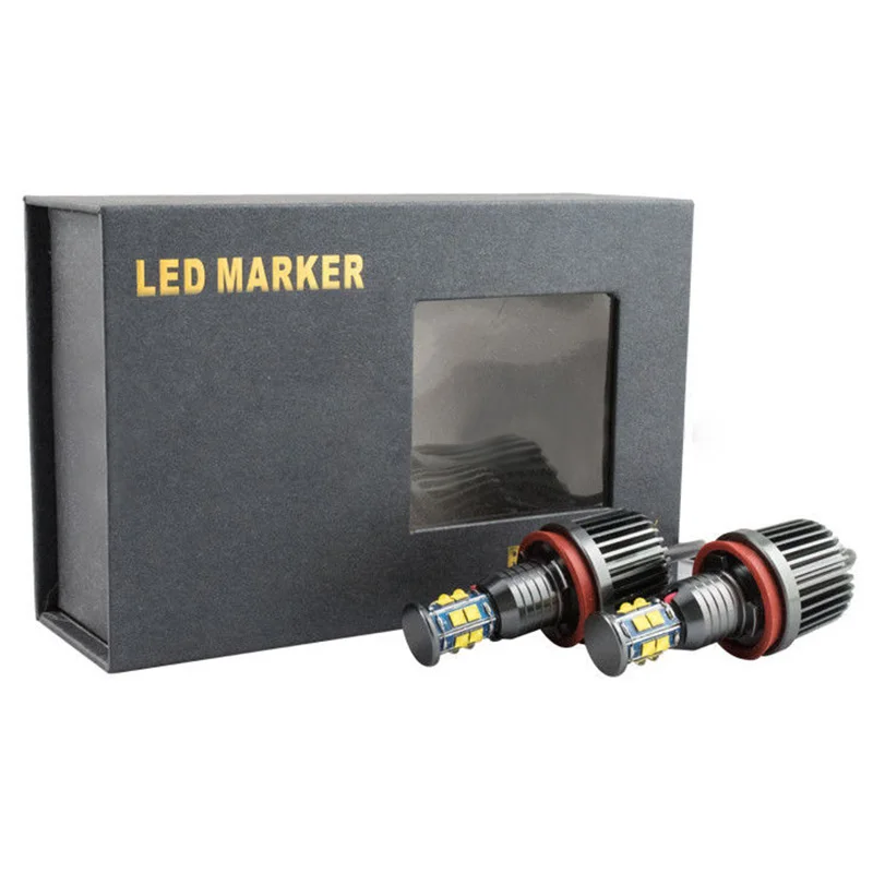 2pcs/set  240W H8 LED Angel Eyes Marker Light Bulb for B-M-W 1 3 5 Series E92 White