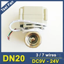 TF20-S2-C 2-способ BSP/npt-резьба 3/4 ''(DN20) электрический шаровой кран wth индикатор DC9-24V 3/7 провода(CR302 CR701) on/off 5 сек
