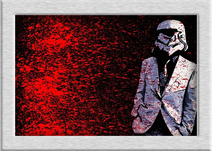 Star Wars фильм постер Современной Поп-элементы стены HD холст полиграфии жикле