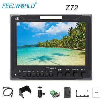 

Feelworld Z72 7 inch FHD 1920x1200 Pro Broadcast Monitor IPS SDI 4K HDMI DSLR on camera monitor for SONY Canon Mirrorless Camera