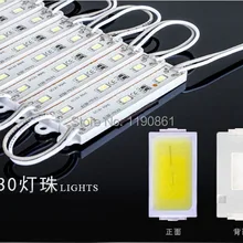 1000 pcsx SMD 5630 5730 СВЕТОДИОДНЫЙ модуль свет холодный белый теплый белый Водонепроницаемый 12 В DC 20 штук/string