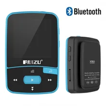 Ruizu X50 Спорт Аудио Мини Bluetooth Mp3 плеер Музыка Аудио Mp 3 Mp-3 с радио цифровой Hi-Fi экран Fm Flac Usb 8 ГБ потери
